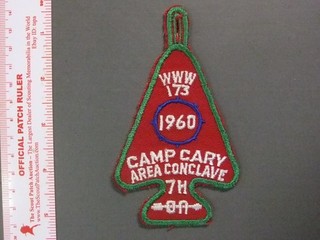 Boy Scout OA Área 7 H 1960 Cónclave Camp Cary 6395PP