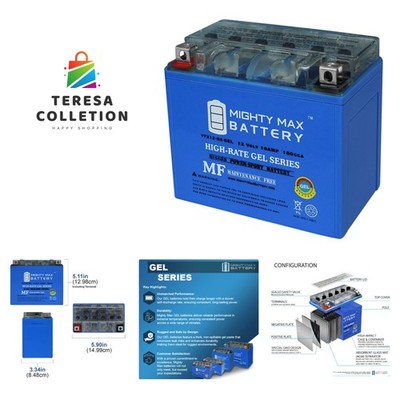 BS GEL -12 Volt 10 AH, GEL Type, 180 CCA, Rechargeable Maintenance Free SLA A...