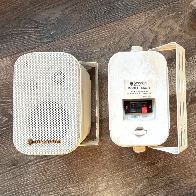 Standard Communications AS301 Marine Audio Speakers White 4 Ohms 100W Max