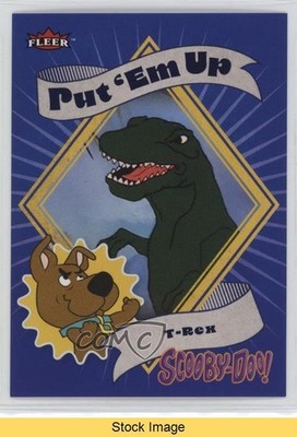 2024 Fleer Scooby Doo Put 'em Up! Stickers Tyrannosaurus Rex T-Rex #35 READ 1dl9