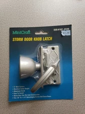 Mintcraft Storm Door Knob Latch Aluminum 601-0599 