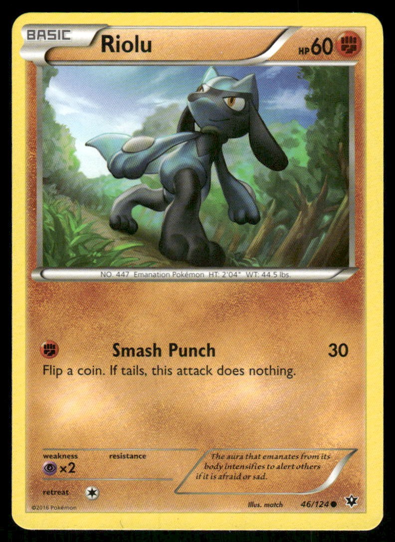 Riolu 46/124 Common Fates Collide Pokemon Near Mint