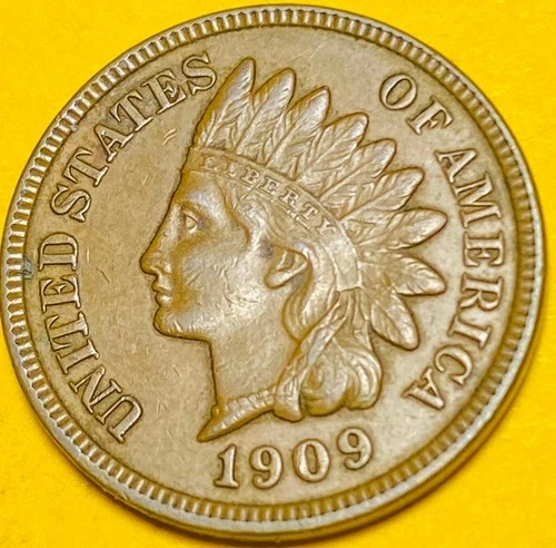1909 U.S. INDIAN HEAD CENT PENNY 1c COIN (UNC-Uncirculated)