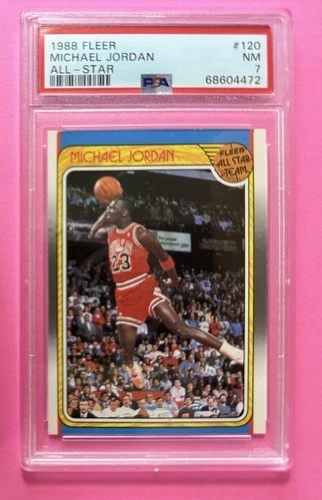 1988 Fleer Michael Jordan All-Star #120 PSA 8 NM-MT Bulls