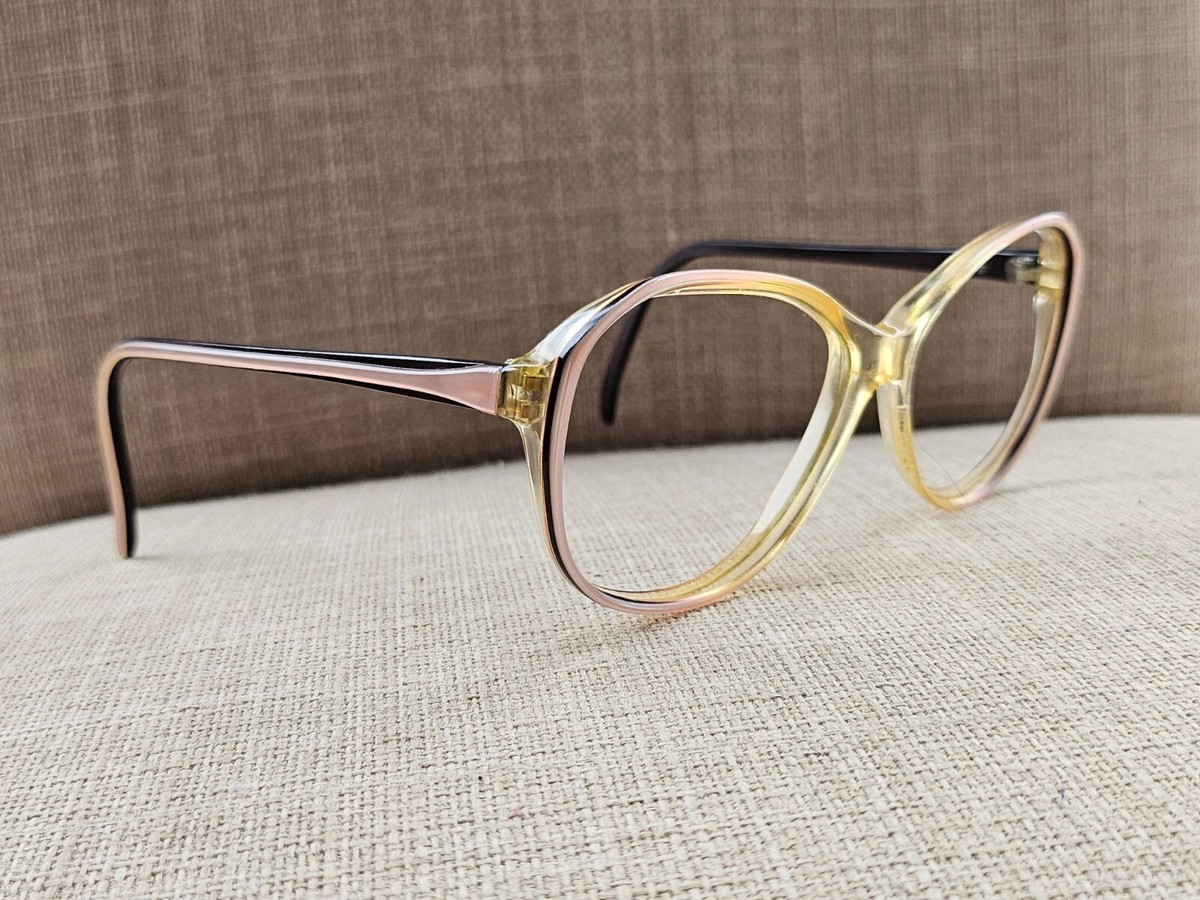 Vintage Eyeglasses Frame Lilac/Tan Tone Glasses Women Frame 