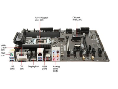 compatible MSI Z370-A PRO 8th 9th Z370 LGA1151 VGA DVI-D DDR4 ATX