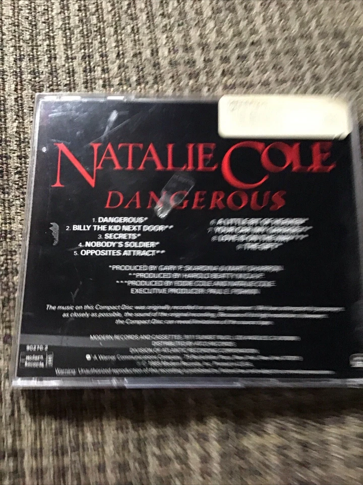 NATALIE COLE DANGEROUS 1985 CD OOP ATCO PRINT 9TRX Foto 2 de 4