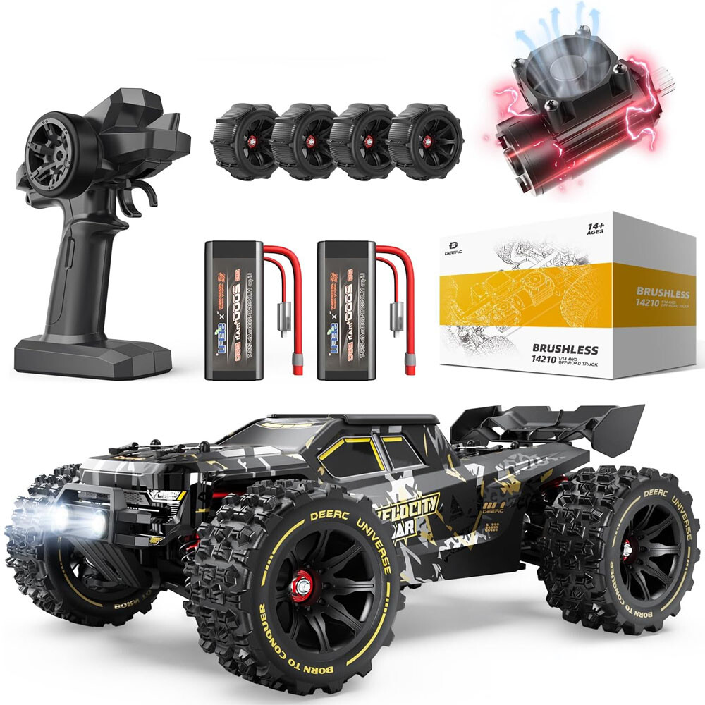 DEERC 14210 1:14 Fast Brushless RC Car 4x4 RTR Offroad