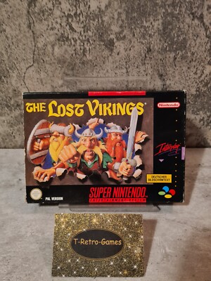 SNES Super Nintendo The Lost Vikings mit OVP und Anleitung NOE / SFRG