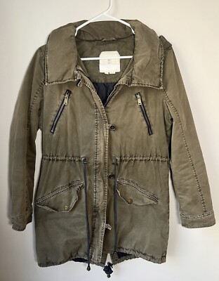 Anthropologie Hei Hei Women's Trench Military Jacket Utility Coat