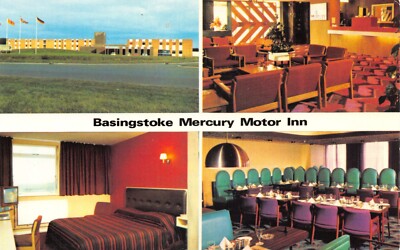 Postcard Basingstoke Mercury Motor Inn Hampshire Southern England UK