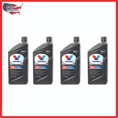 Valvoline VR1 Racing Full Synthetic Engine Oil 20W-50 1 Quart 4