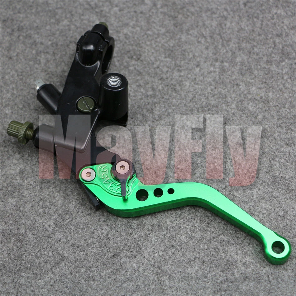 Juego de palancas de depósito de cilindro maestro de 7/8"" embrague de freno universal para motocicleta Foto 2 de 4