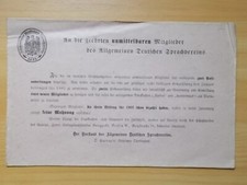 List 1902, Ogólne Stowarzyszenie Sprach Niemieckich