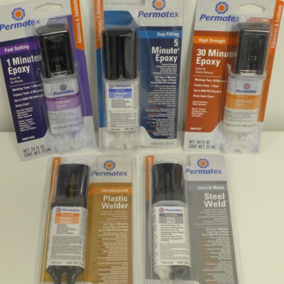 Permatex Fast Epoxy Plastic Metal 2K Kleber Kunstoff Metall Stahl 25ml Auswahl