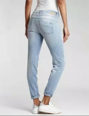 GANG Gioia Jeans Skinny Fit Damen Hose Light Blue Used Stretch Denim Slim Pants