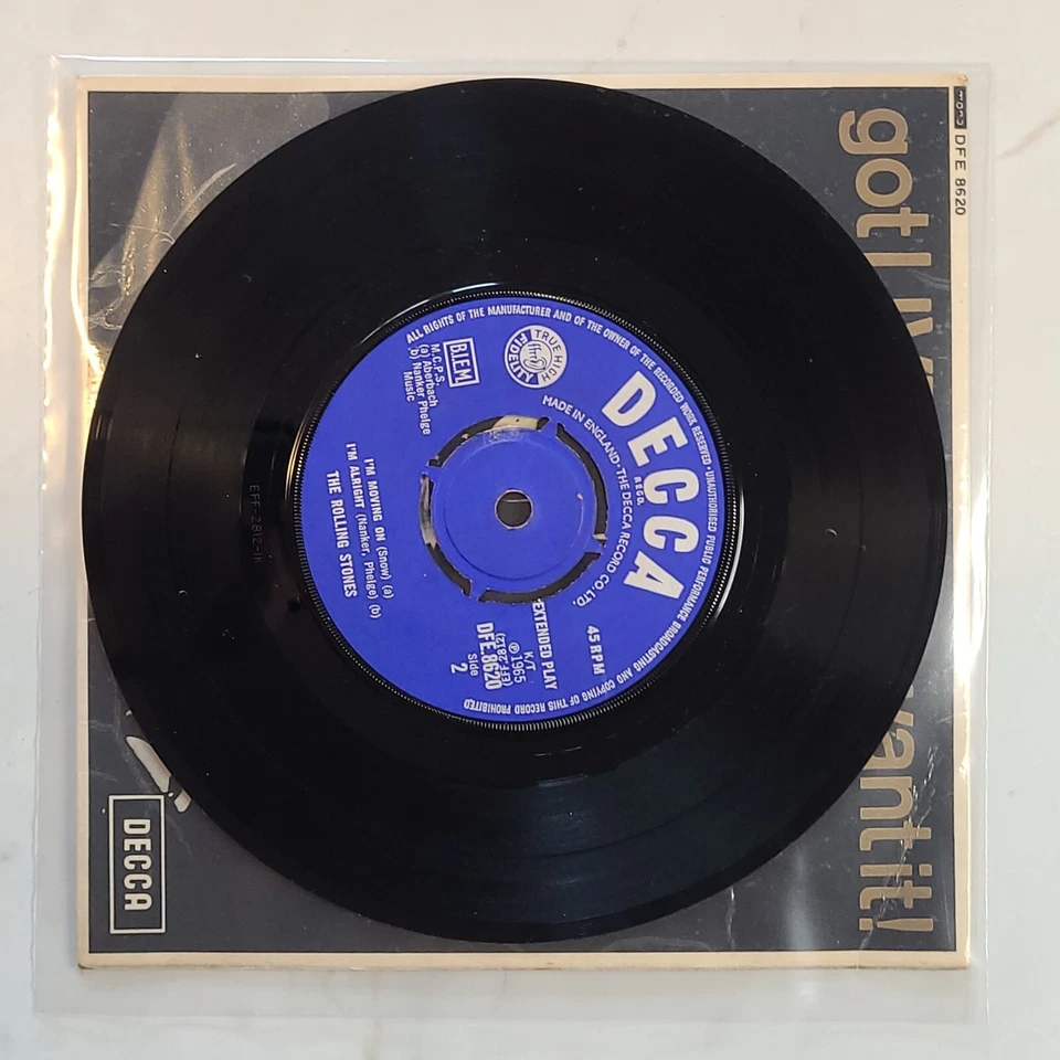 THE ROLLING STONES      "GOT LIVE IF YOU WANT IT!" VINYL 7" EP RECORDS NMINT VG+ - Image 4 of 4