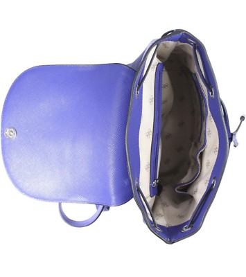 GUESS Varsity pop pinup Flap Backpack Hobo Handbag Blue Bee  display picture 2