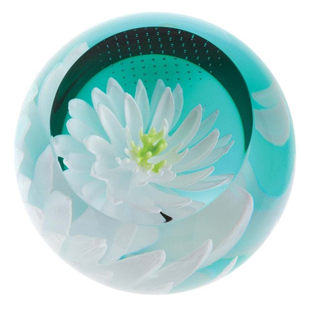 Caithness Glass Water Lily Paperweight U19034
