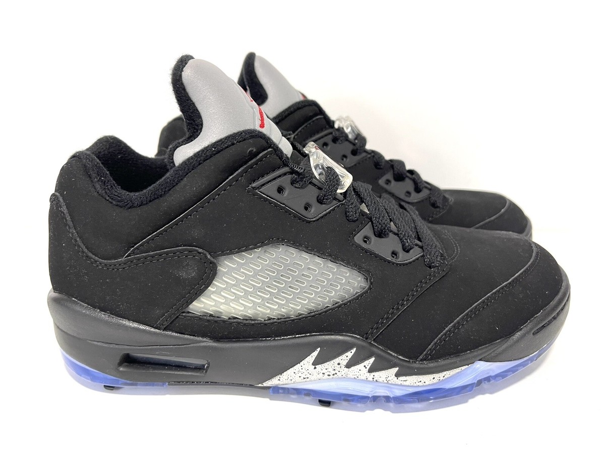 Air Jordan 5 V Low Golf Black Metallic Silver CU4523-003 Men's