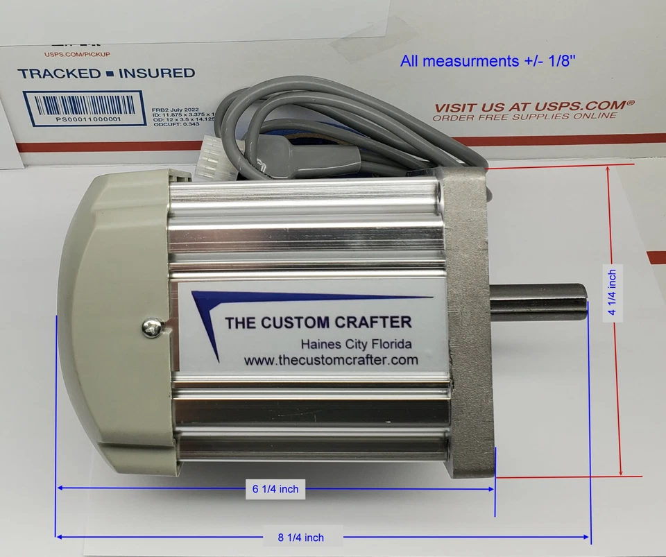 1500W Servo Motor Side Mount 2 HP 1,500 Watt Variable Speed Reverse on the fly - Image 2 of 4