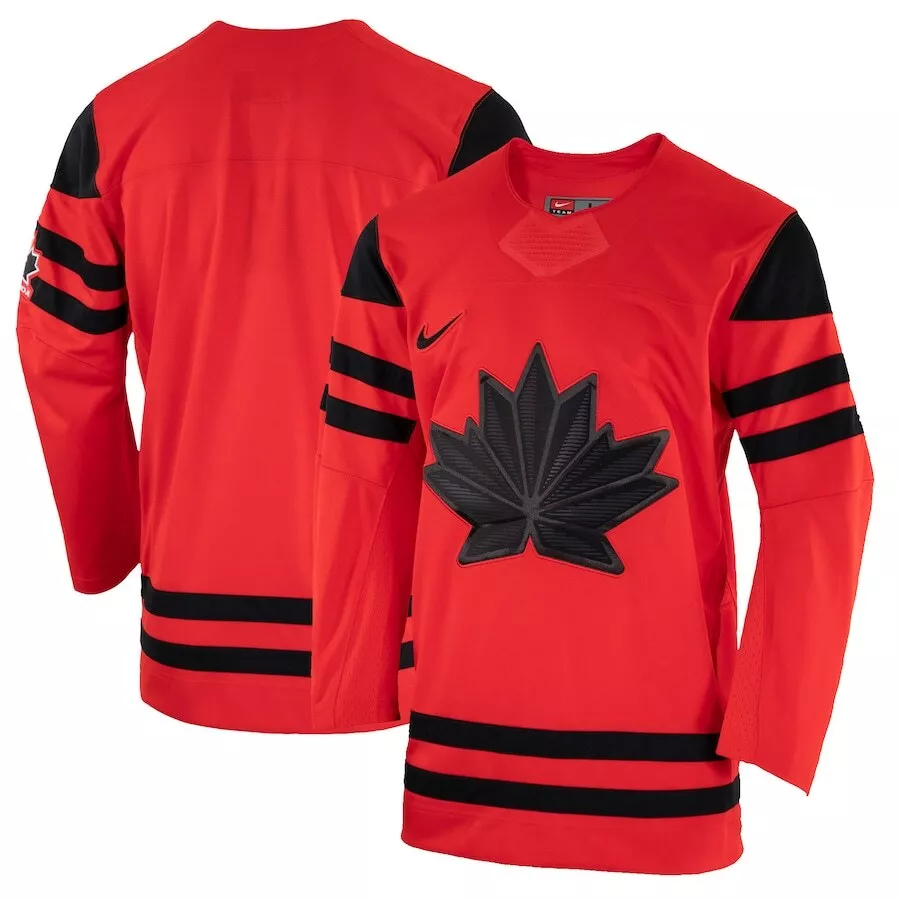 Men s Red International Hockey Team Canada IIHF 2022 Replica Olympics Jersey