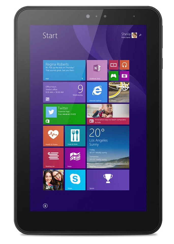 HP Pro Tablet 408 8 Zoll - Intel Quad Core - 32GB - SIM-Slot - WiFi - Windows - Bild 2 von 4
