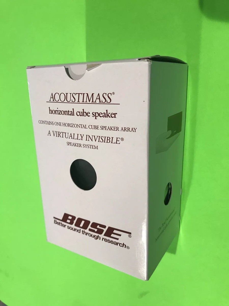 NEW BOSE HORIZONTAL CUBE SPEAKER BLACK IN ORIGINAL BOX BARE
