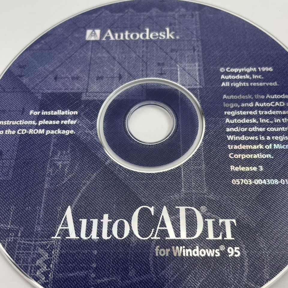 Autodesk AutoCAD LT for Windows 95 DISC ONLY | eBay