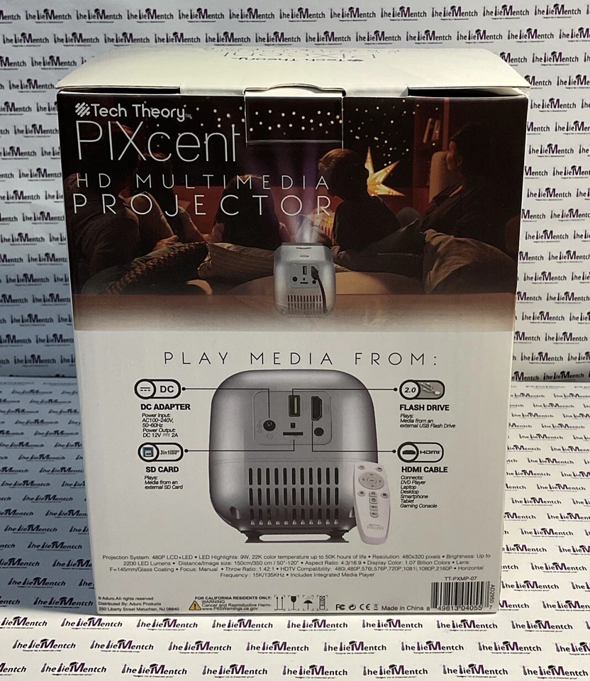Tech Theory - PIXcent - Hd Multimedia Projector - BRAND NEW - Image 3 of 4