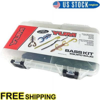 Fishing Kit Assortment Soft Plastic Baits Fish Attractant Portable NEW