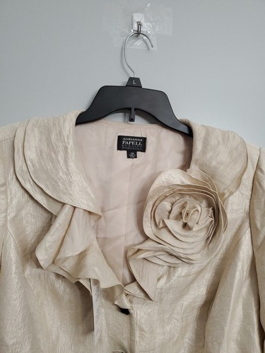 Adrianna Papell Evening Essentials Evening Jacket Size 14w - Picture 2 of 15
