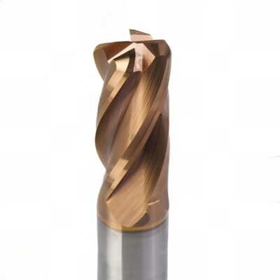 VHM HPC Fräser mit Eckenradius, ER0,5 / ER1, TiSiN, Kopierfräser, Ø 3-12 mm, Z=4