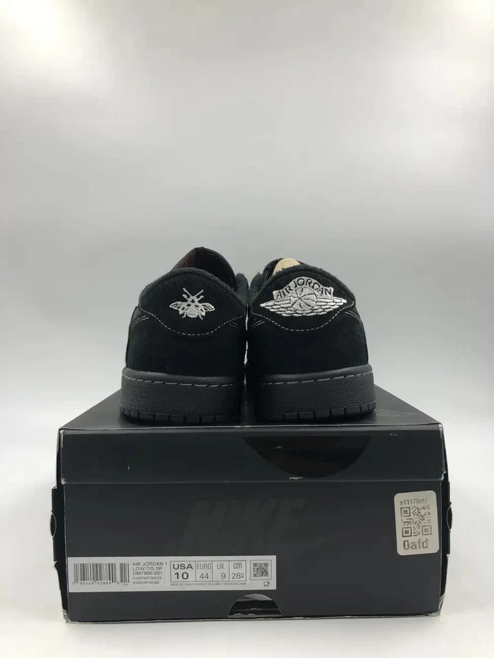 NEW Nike Air Jordan 1 Retro Low OG SP x Travis Scott Black Phantom Men’s Size 10 - Image 4 of 4
