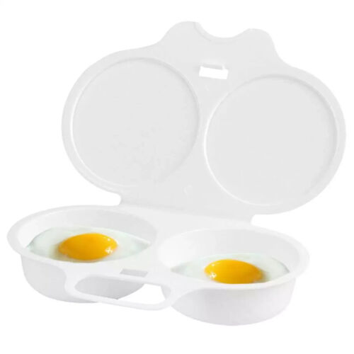 Easy Microwave Egg Poacher Poached Egg Cooker / Maker / Steamer, 30-45 Seconds