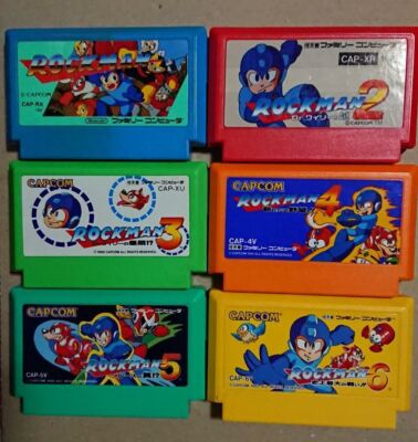 Famicom Rockman 1 2 3 4 5 6 Set Megaman Japan FC getestet Nintendo