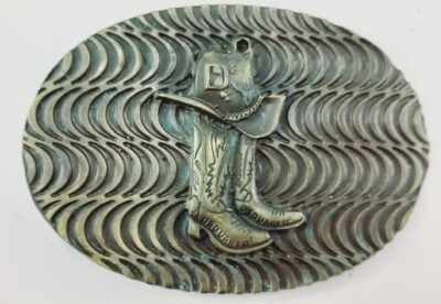 Dsquared2 Belt Buckle Made in Italy Vintage Cowboy Boots American STYLE Western