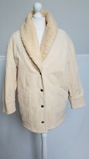 & Other Stories Paris Corduroy Sherpa Cream Jacket UK 6-8 EUR 34 