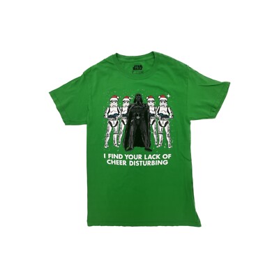 Star Wars Funny Christmas T-Shirt - Lack of Cheer Disturbing Tee - Mens Small
