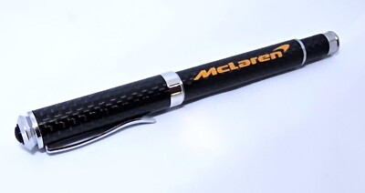 McLaren カーボンファイバー ボールペン Mclaren Volcano Orange Text Carbon Fiber Ballpoint Pen - GREAT