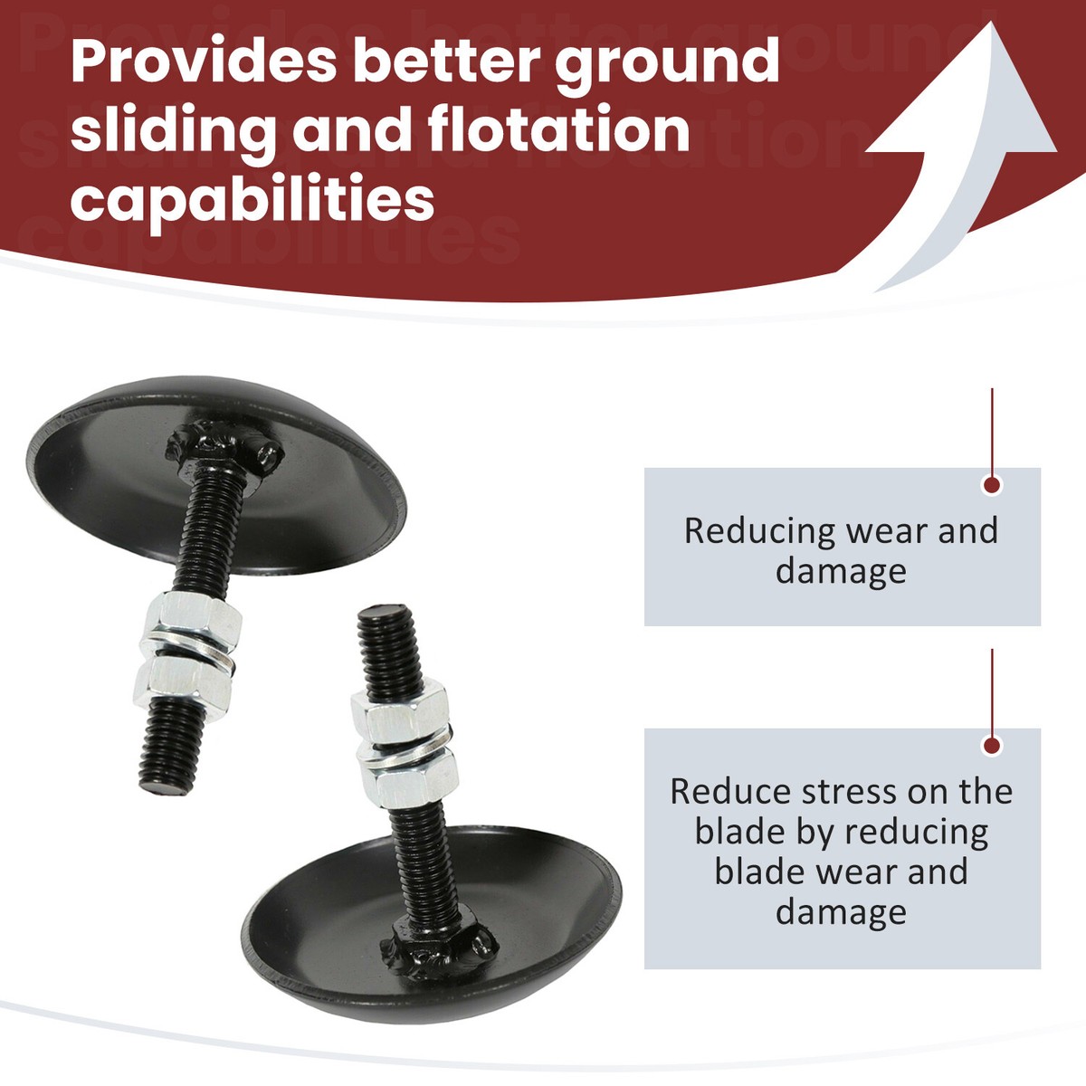 Snow Plow Blade Skid Shoes For Polaris Glacier Pro 60