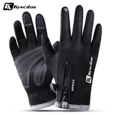 Winter Warm Gloves Touchscreen Windproof Fleece Lined Thermal Full Finger Gloves