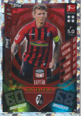 Match Attax Extra 19/20 2019 2020 746 - Mike Frantz - Kapitän
