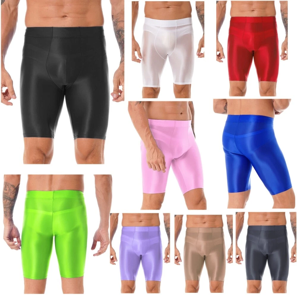 Men's Sports Tights Underwear Stretchy Yoga Running Jogging Gym Workout  Shorts