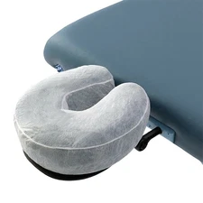50 UNIVERSAL DISPOSABLE FITTED FACE CUSHION COVERS - MASSAGE CRADLE PILLOW
