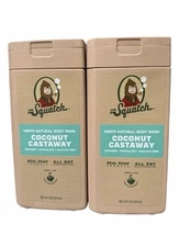 🆕2 Dr Squatch Mens Natural Body Wash Coconut Castaway 14 Fl Oz Each