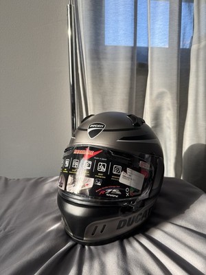 DUCATI Arai Renegade V Black Steel Helm Helmet schwarz grau matt NEU 