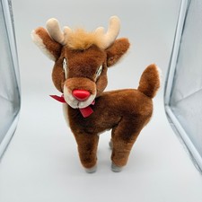 Vintage Applause Rudolph The Red Nosed Reindeer 11  Plush Stuffed Animal