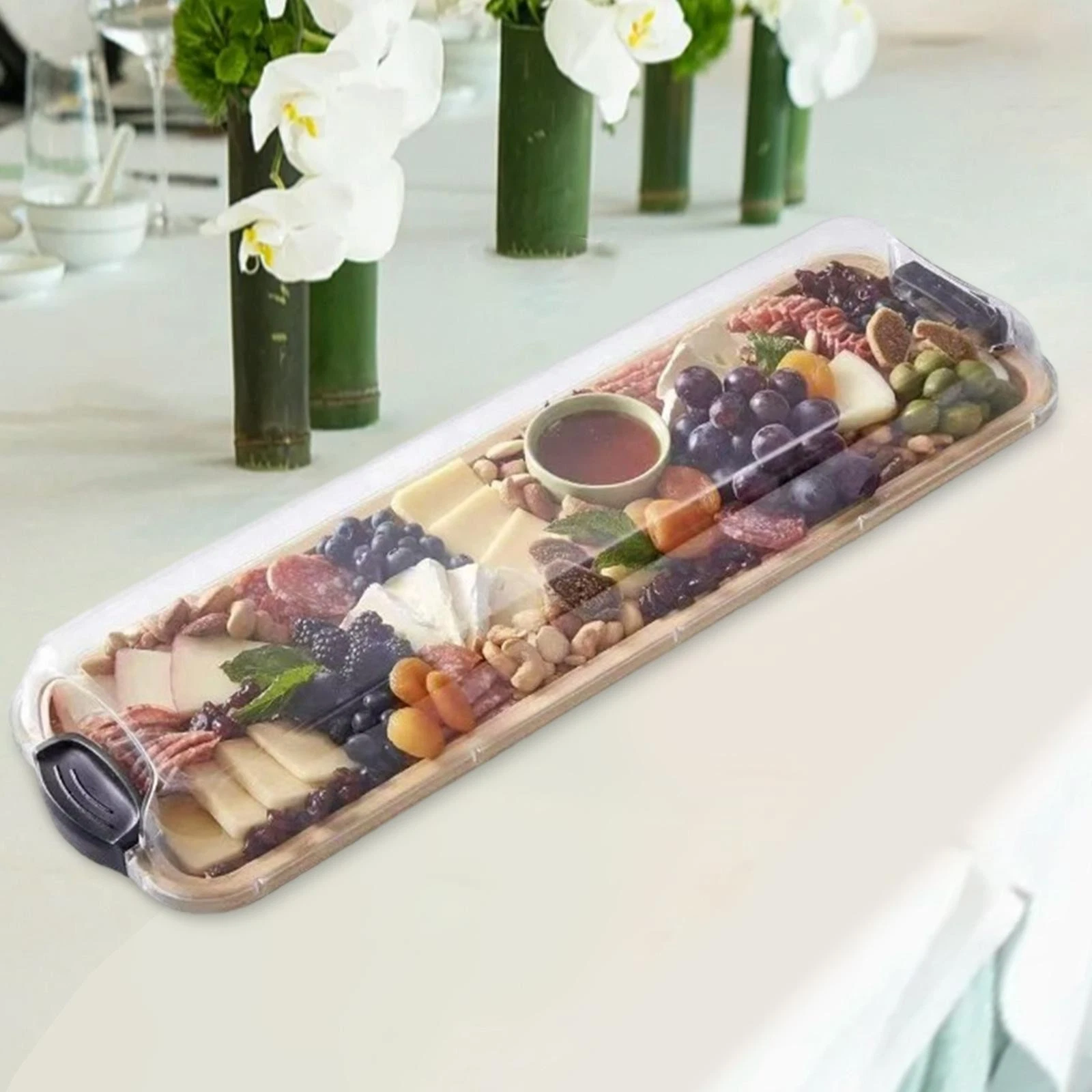 Charcuterie Board with Lid Multipurpose Cutting Board for Bread Snacks Fruit