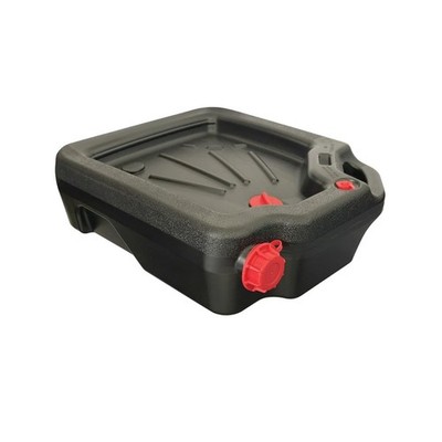 16-Quart Automotive Oil Drain Pan   Heavy-Duty Plastic Oil Change Containe